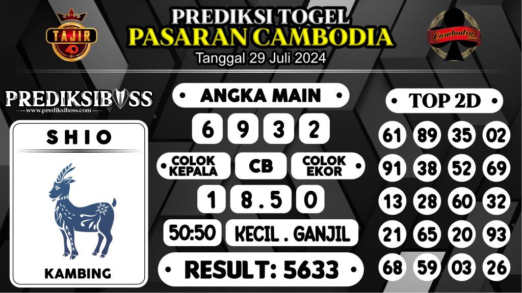 https://prediksibossjoss.com/prediksi-boss-togel-cambodia-senin-29-juli-2024/