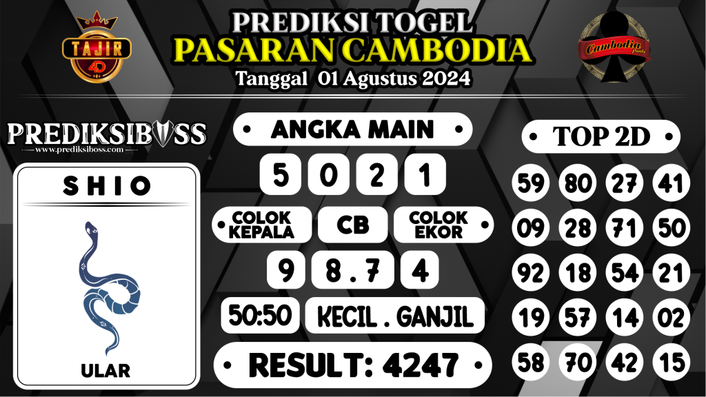 https://prediksibossjoss.com/prediksi-boss-togel-cambodia-kamis-01-agustus-2024/