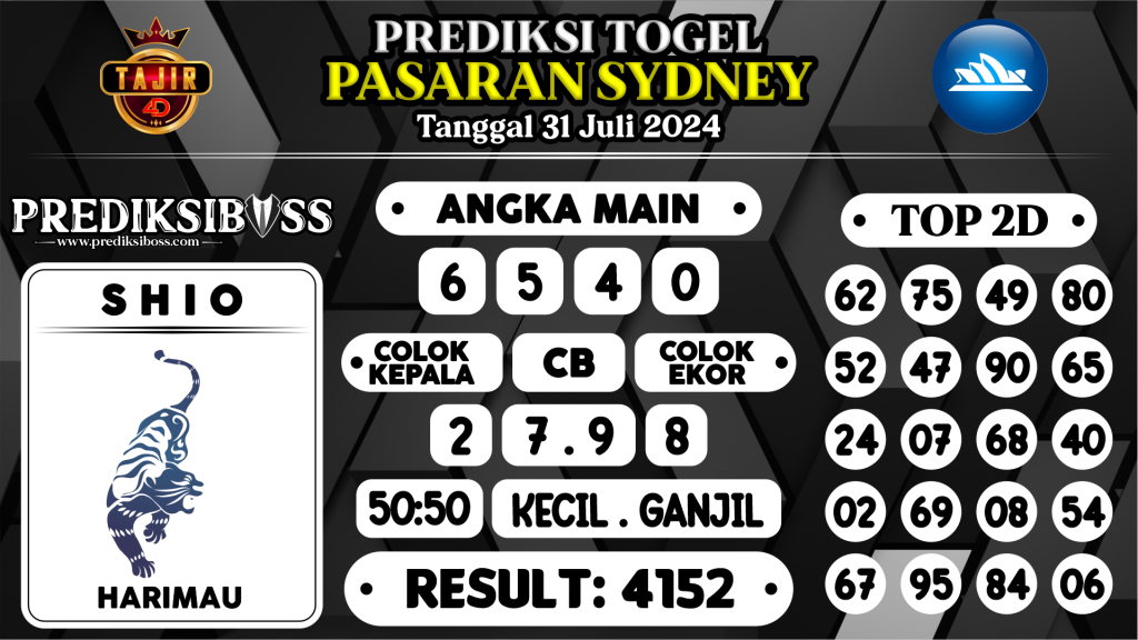 https://prediksibossjoss.com/prediksi-boss-togel-sidney-rabu-31-juli-2024/