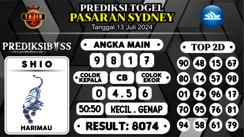 https://prediksibossjoss.com/prediksi-boss-togel-sidney-sabtu-13-juli-2024/