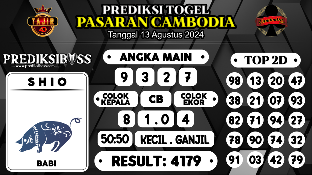 https://prediksibossjoss.com/prediksi-boss-togel-cambodia-selasa-13-agustus-2024/